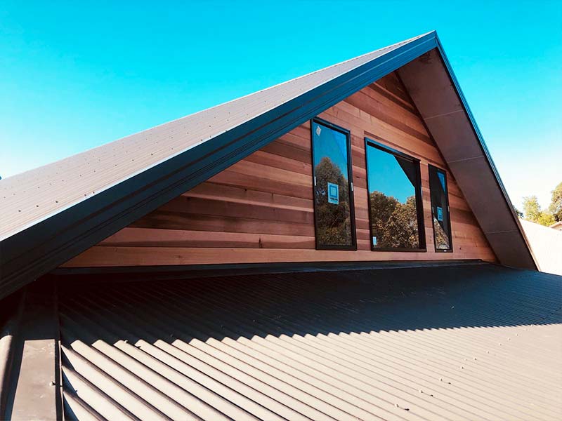 Timber-gable cladding project by Izico Pty Ltd