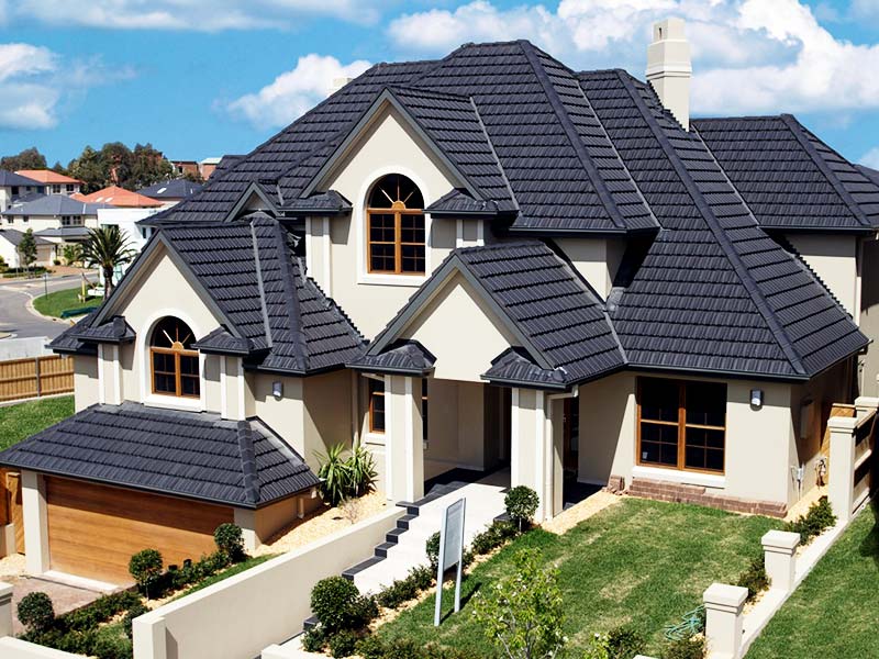 Pitched tile roof